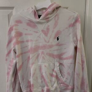Polo by Ralph Lauren Pink and White Hoodie